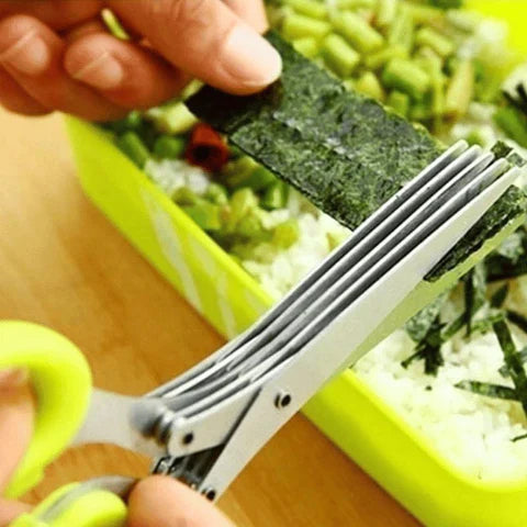 5 Blades Kitchen Salad Scissors