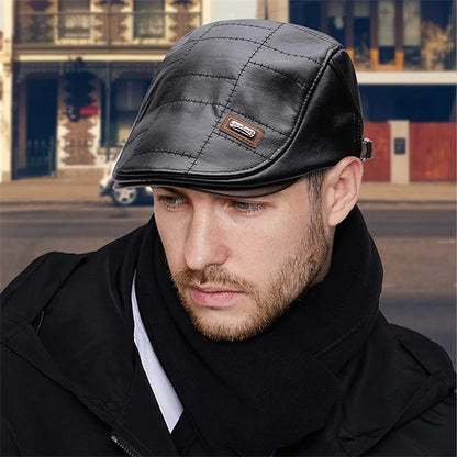 2023 High Quality Trendy Leather Beret