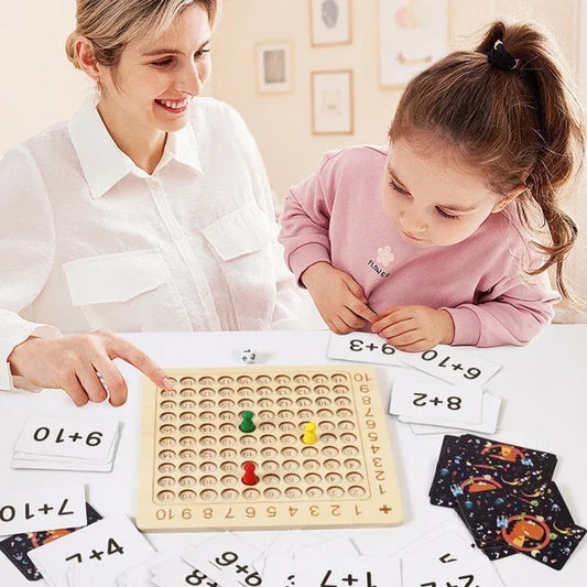 Wooden Montessori Math Operations Board Game