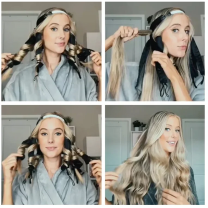 Sleeping Headband Heatless Curling Iron