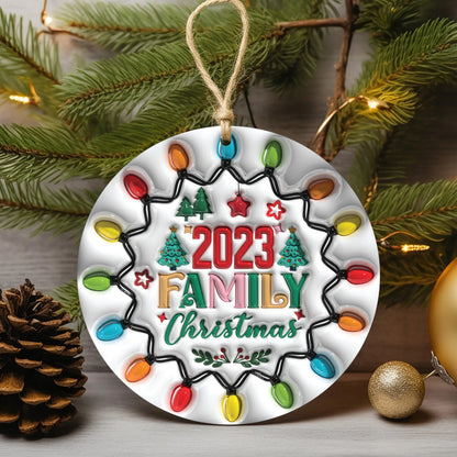 BESTIES CHRISTMAS ROUND ORNAMENT