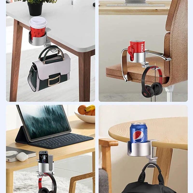 2 In 1 Universal Desk Cup Holder