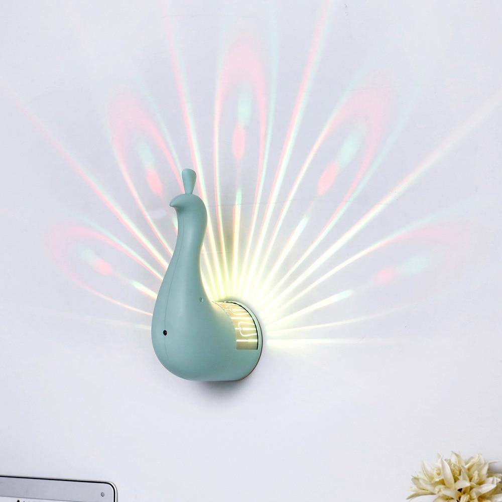 Peacock Projection Lamp