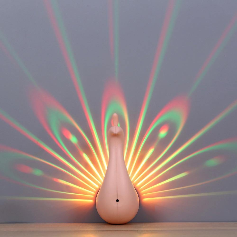 Peacock Projection Lamp