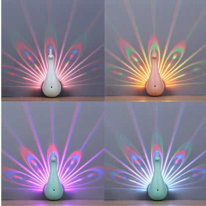 Peacock Projection Lamp